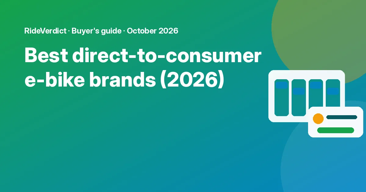 Best direct-to-consumer e-bike brands (2026): featured graphic