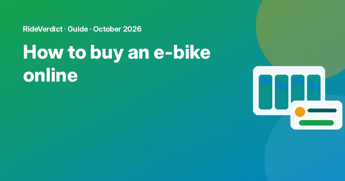 How to buy an e-bike online: a step-by-step checklist: featured graphic